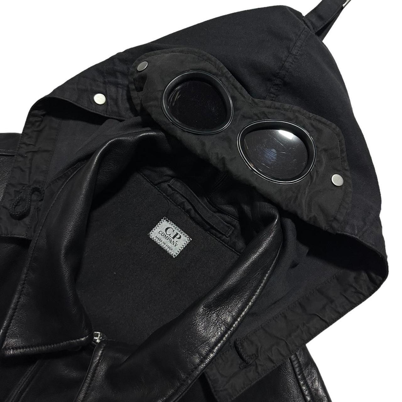 CP Company Mille Miglia Leather Goggle Jacket - Known Source