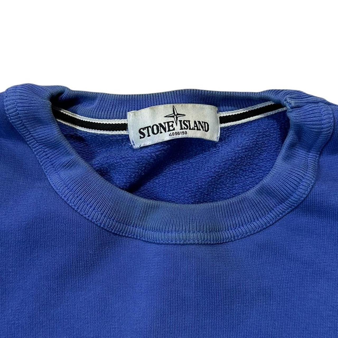 Stone Island Blue Pullover Crewneck