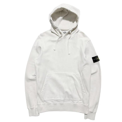Stone Island White Pullover Hoodie