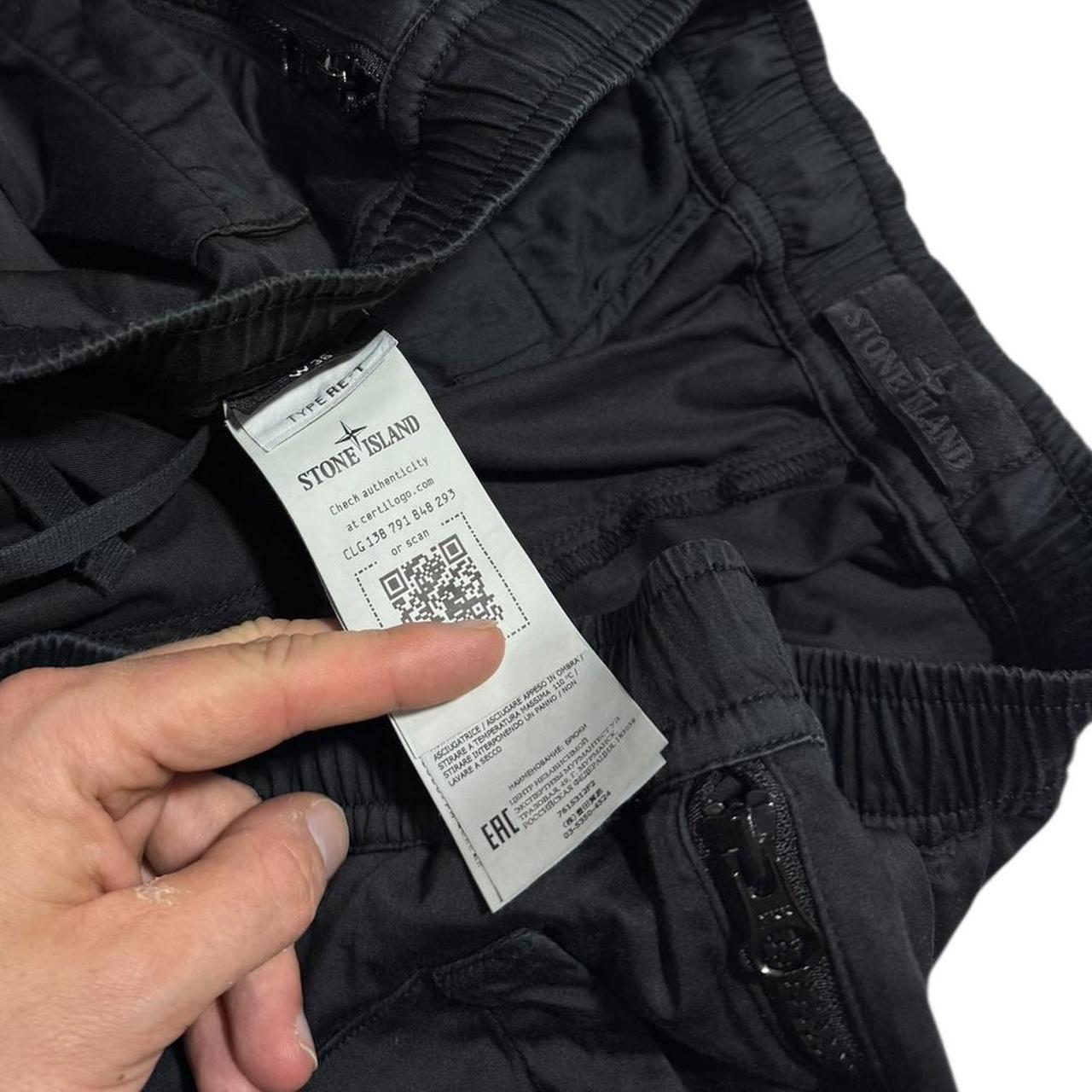 Stone Island Ghost Cargo Trousers | W36, Black