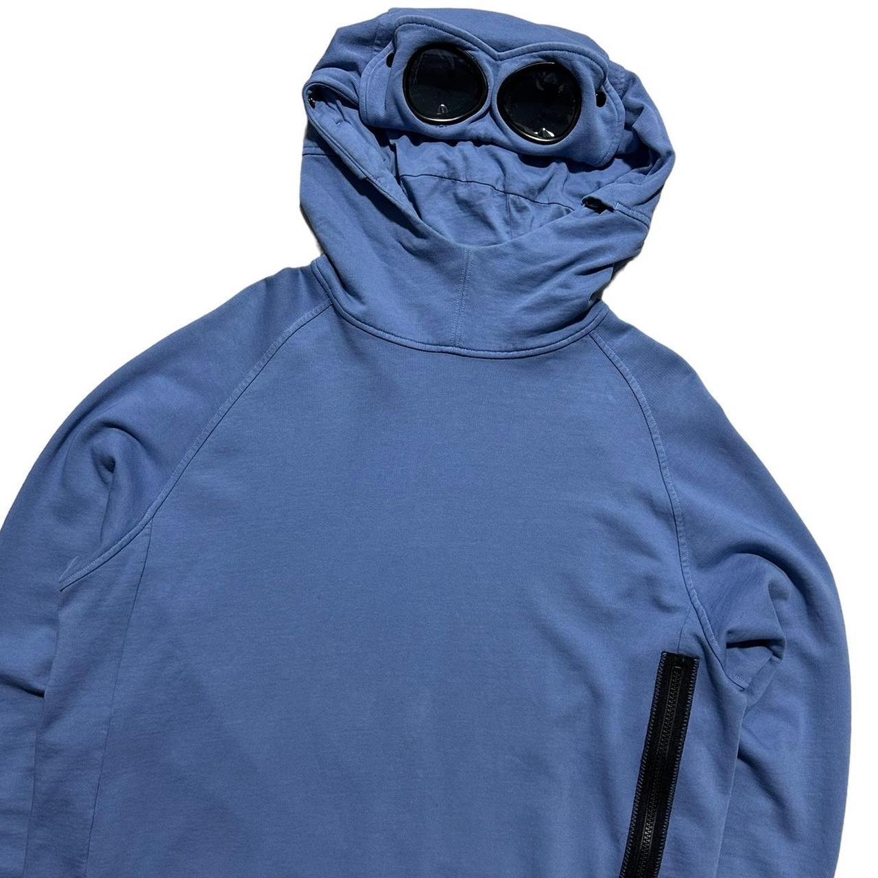 CP Company Blue Pullover Goggle Hoodie - Known Source