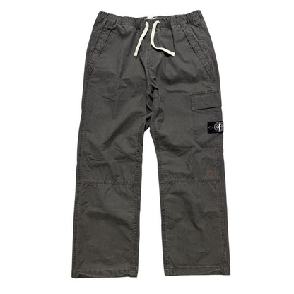 Stone Island Recycled Panama Bottoms | 36, Charcoal