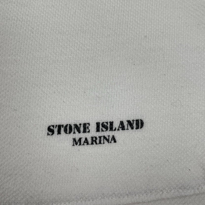Vintage Stone Island Marina Polo Shirt, Size XL | O/S, White
