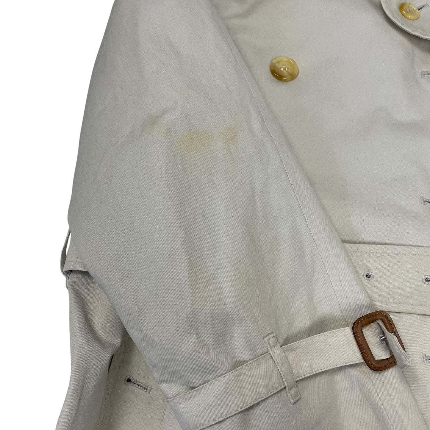 Burberry Nova Check Trench Coat, Size UK 8 Petite | O/S, Beige