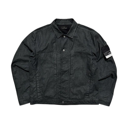 Stone Island Shadow Project Cotone Canapa Placcato Jacket | XL, Black