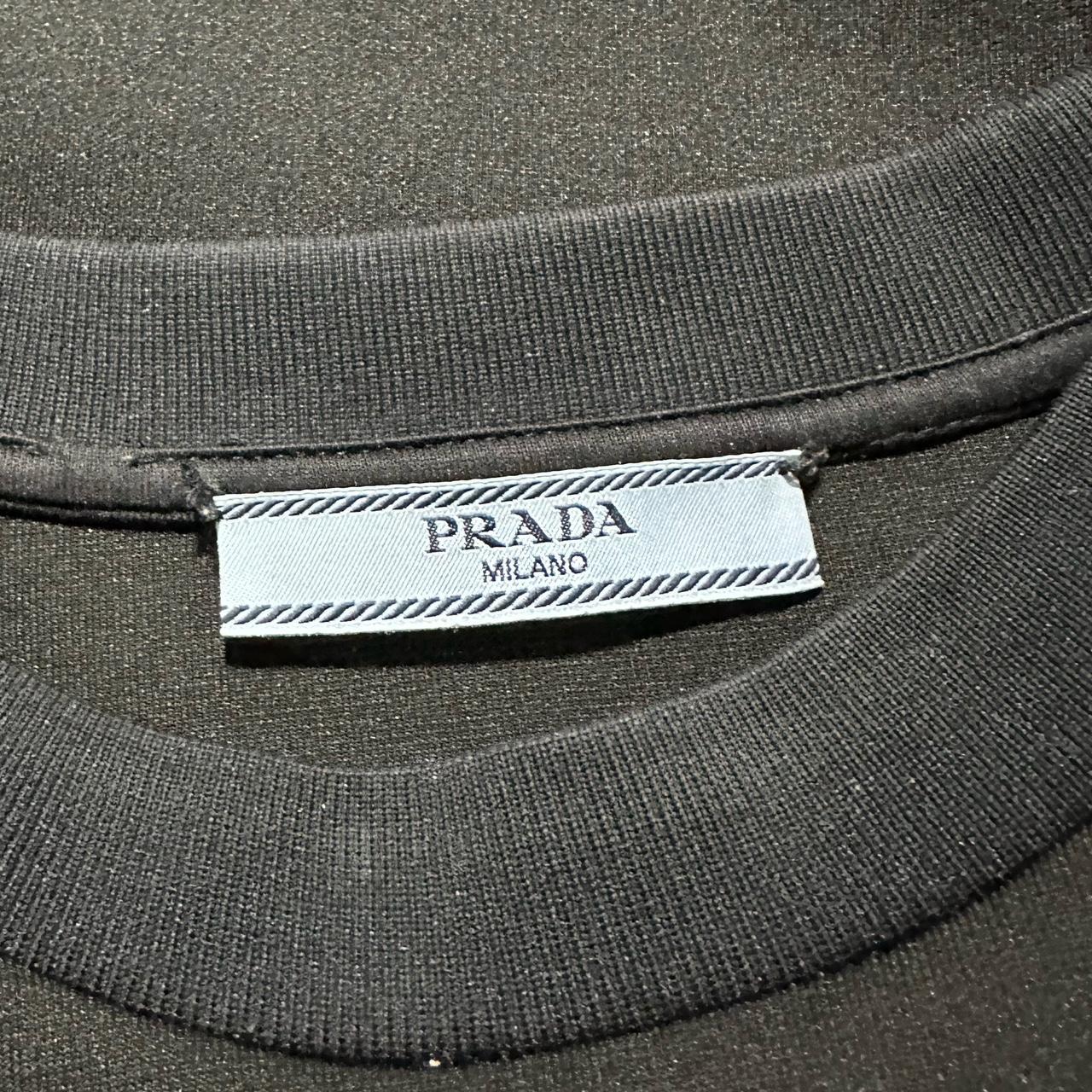 Prada Milano Pullover Nylon Crewneck with Front Pocket