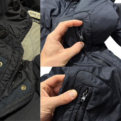 Stone Island A/W 2003 Nylon Trench Jacket | XXL, Black