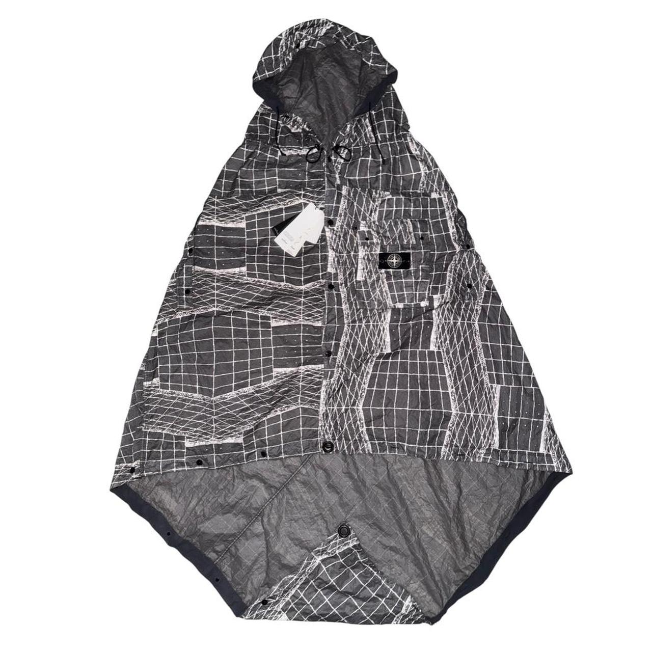 Stone Island Reflective Grid Poncho
