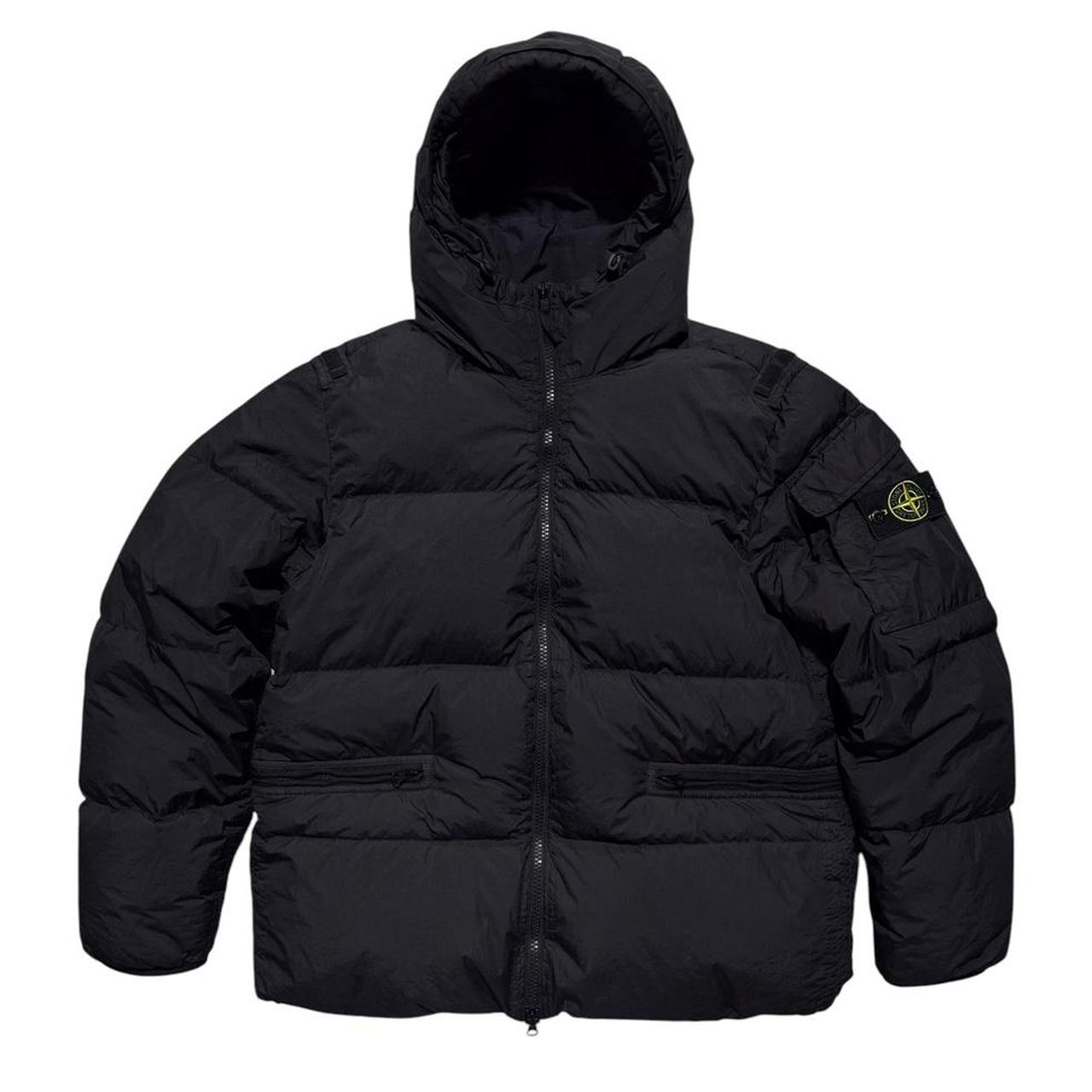 Stone Island Garment Dyed Crinkle Reps Down Jacket