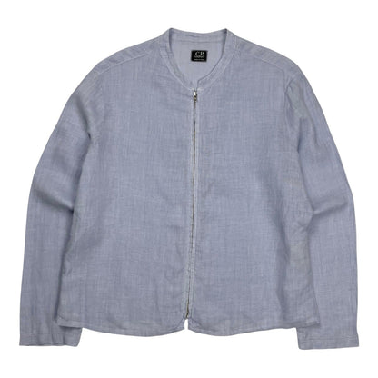 Vintage CP Company Donna Linen Overshirt, Size Large | O/S, Blue