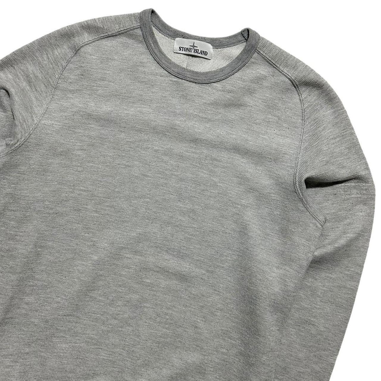 Stone Island No Badge Grey Crewneck
