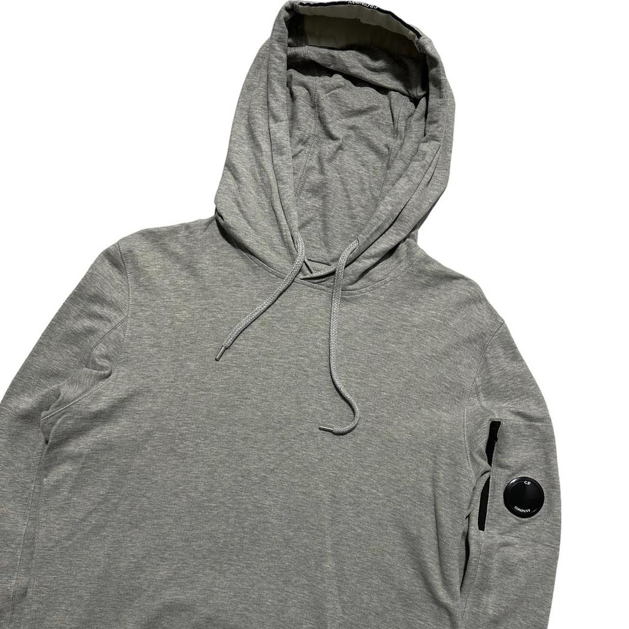 CP Company Grey Pullover Side Lens Hoodie