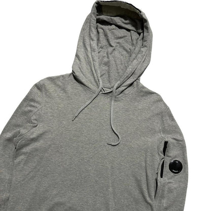 CP Company Grey Pullover Side Lens Hoodie