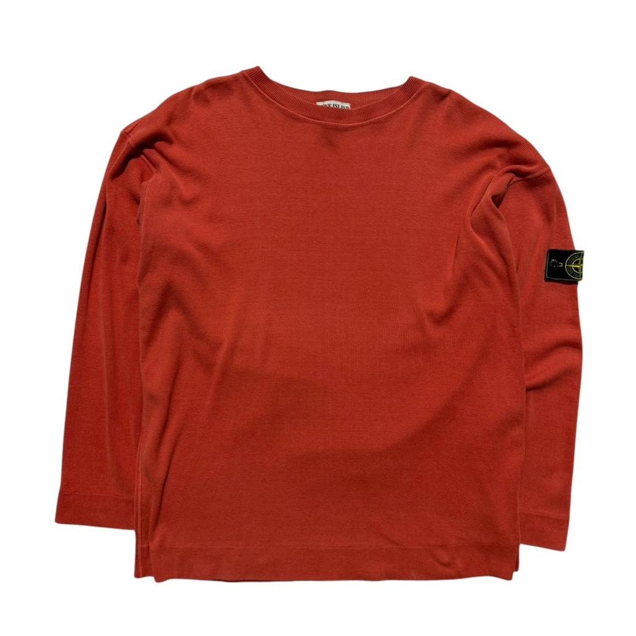 Stone Island 90's Red Pullover Jumper
