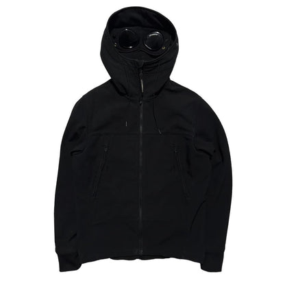 CP Company Black Soft Shell Goggle Jacket