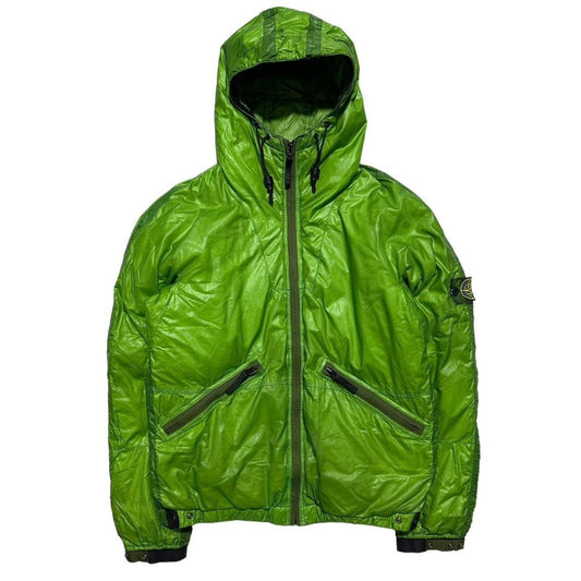 Stone Island Green Goose Down Mesh Jacket - Known Source