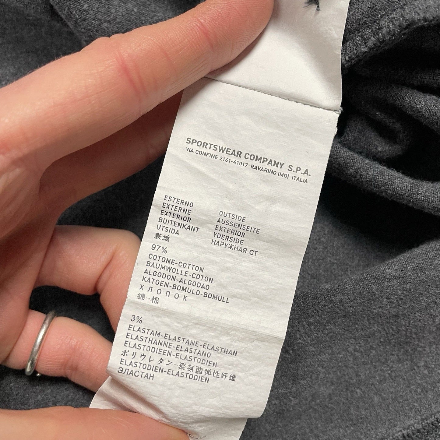 Stone Island Long Sleeve Polo, Size XXL | O/S, Grey