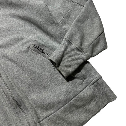CP Company Grey Full Zip Goggle Hoodie | Small, Grey