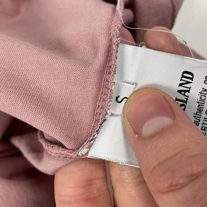 Stone Island Compass Logo T-Shirt, Size Small | O/S, Pink
