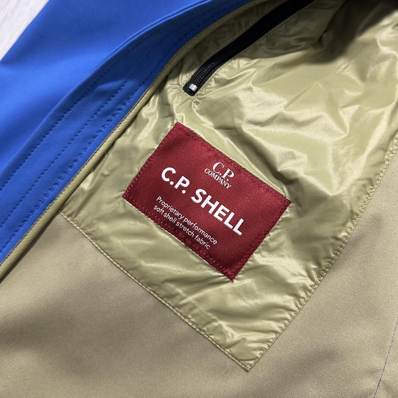 CP Company Blue Soft Shell Goggle Jacket