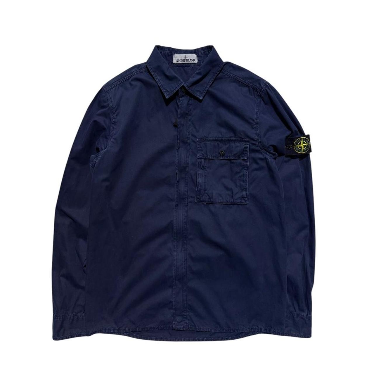 Stone Island Side Pocket Canvas Overshirt