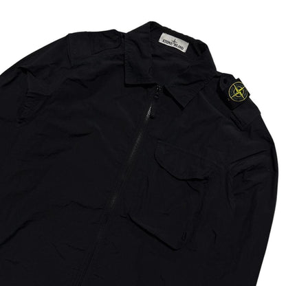 Stone Island Shoulder Badge Overshirt | Small, Black