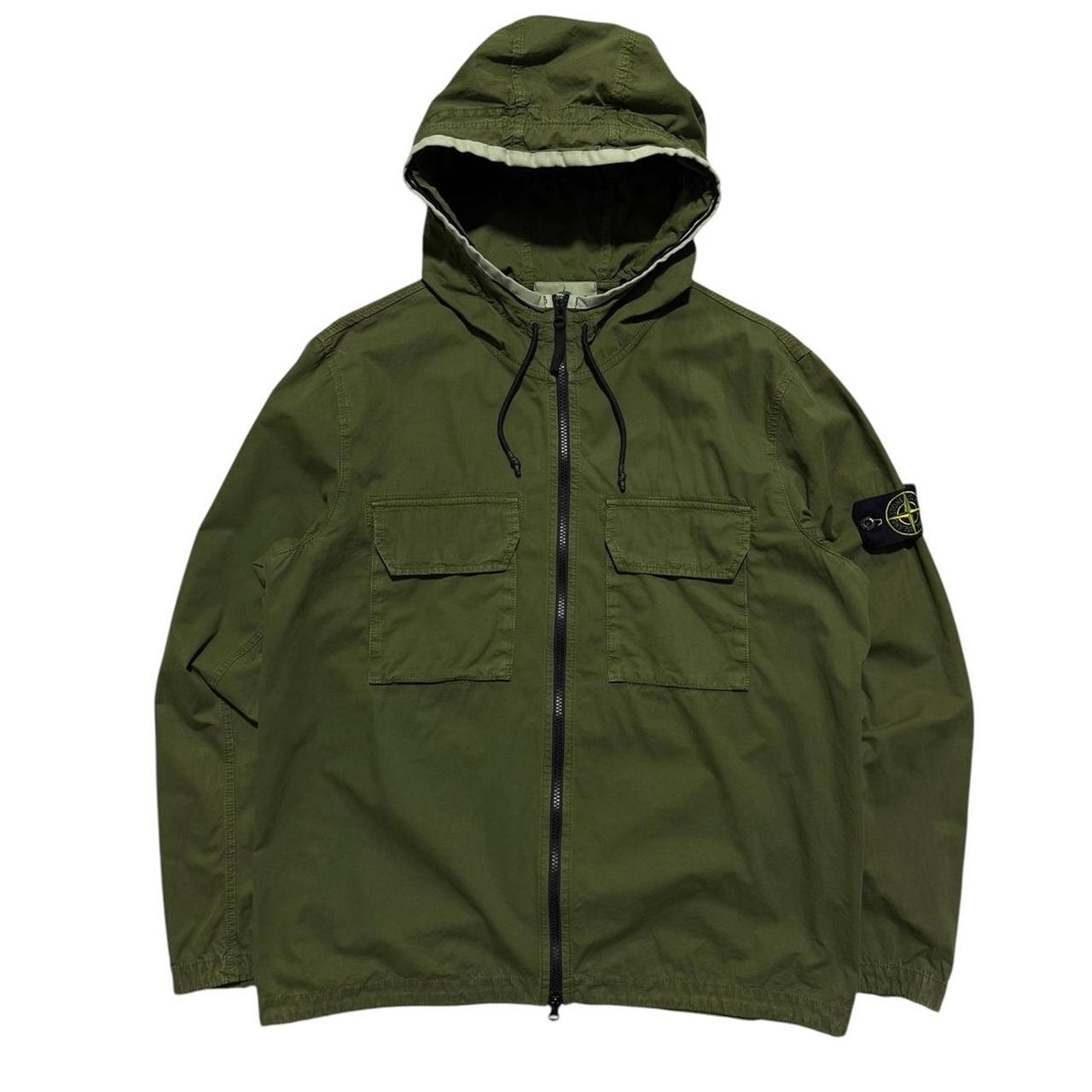 Stone Island Green Canvas Jacket | XL, Green