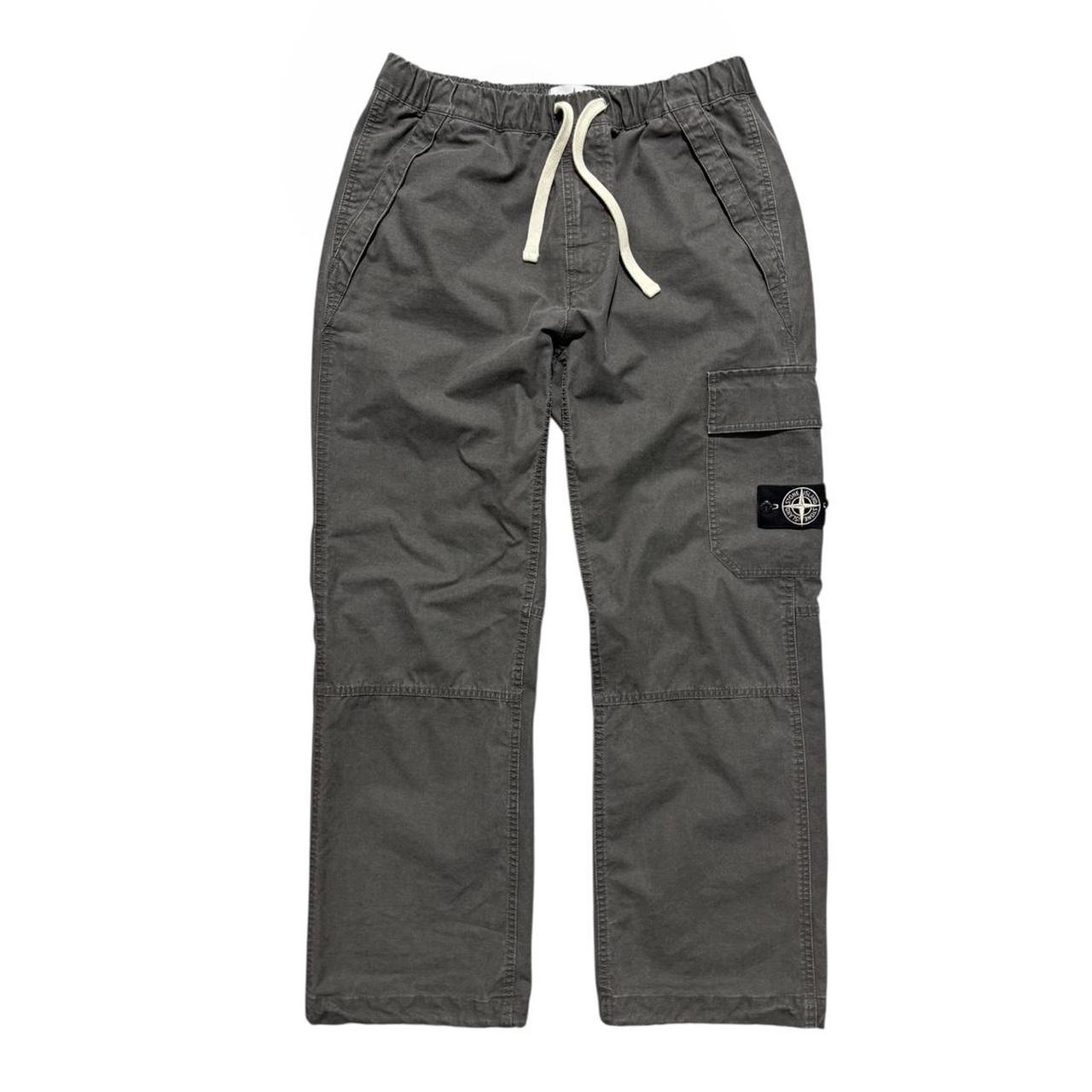 Stone Island Panama Recycled Cargo Trousers | W33, Charcoal