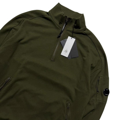 CP Company Quarter Zip Pullover | XXXL, Olive Green