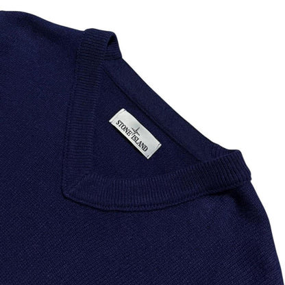 Stone Island Wool V-Neck Pullover