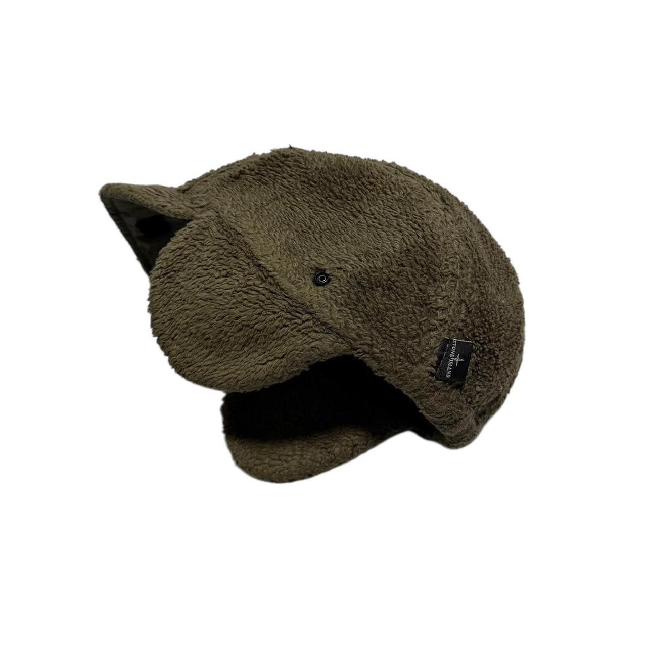 Stone Island Fleece Trapper Hat | Medium, Olive