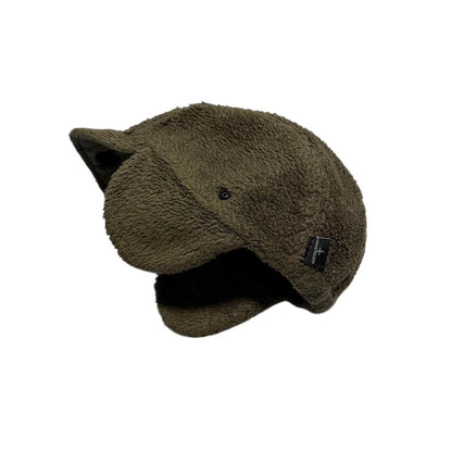 Stone Island Fleece Trapper Hat | Medium, Olive