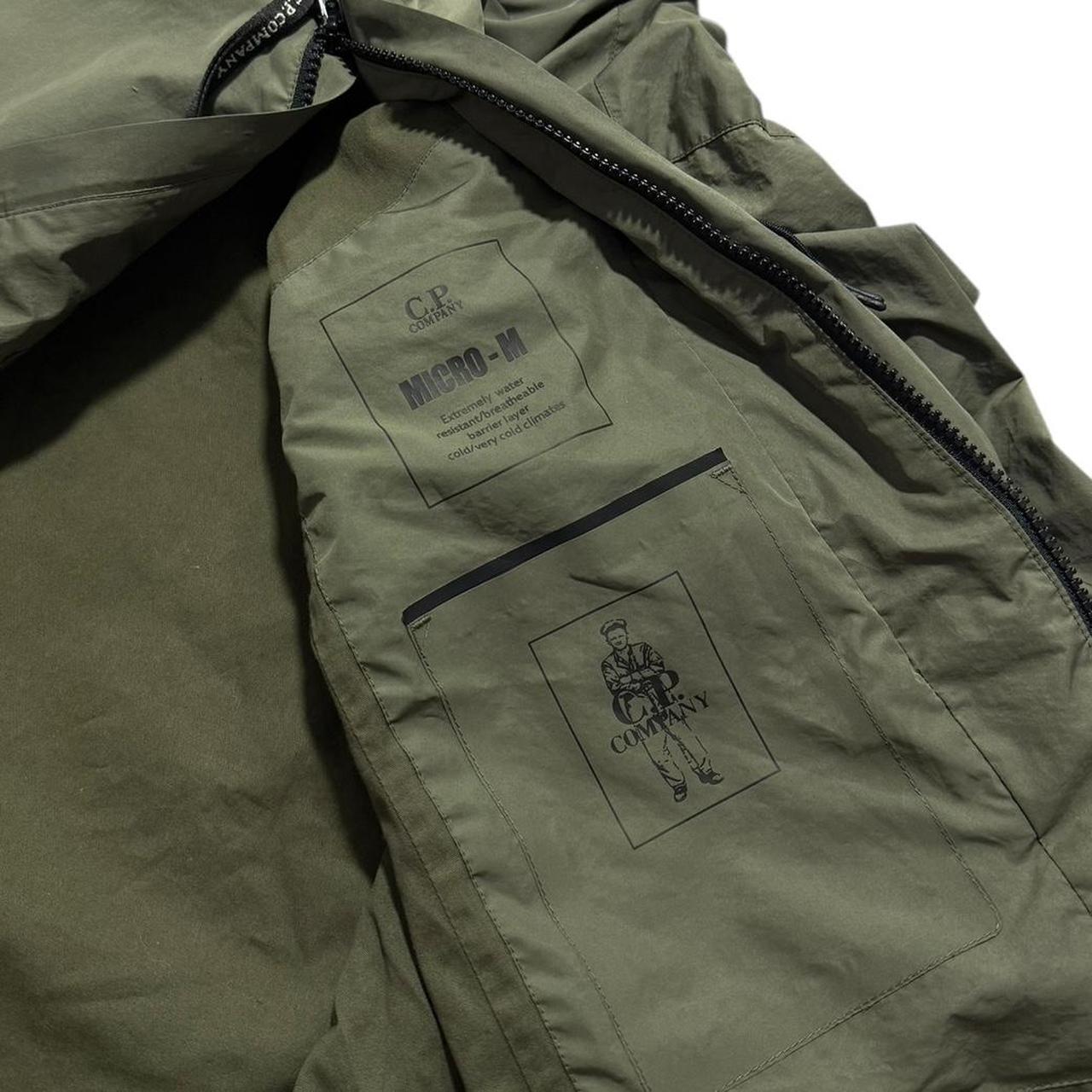 CP Company Micro-M Nylon Goggle Jacket | Large, Olive