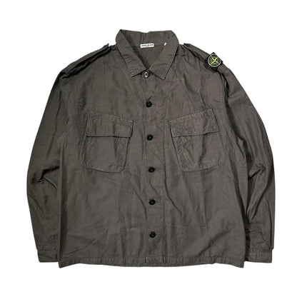 Stone Island Cotton Shoulder Badge Shirt