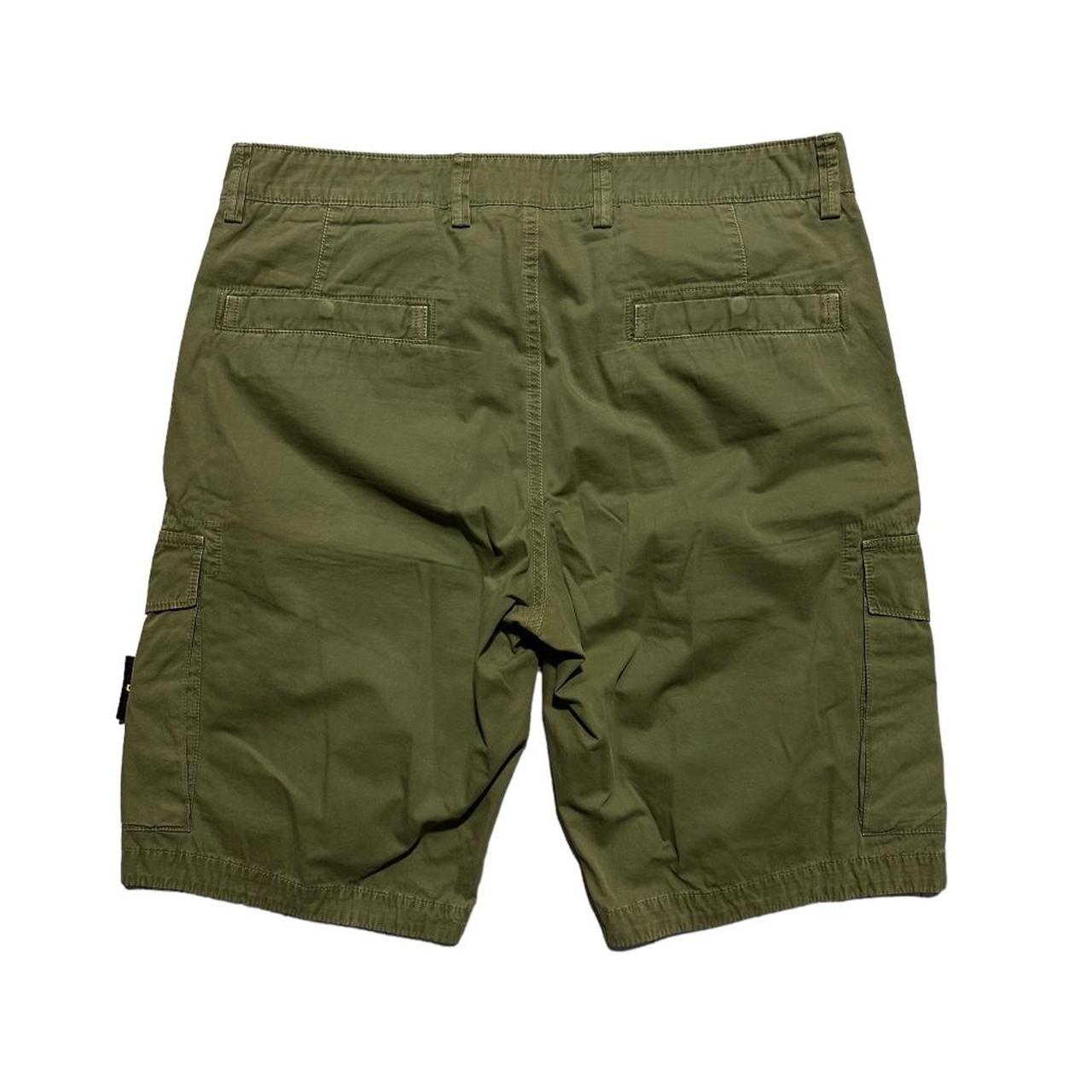 Stone Island Canvas Cargo Shorts