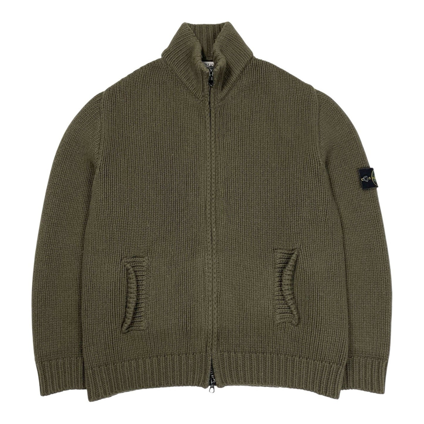 Vintage Stone Island President Knit, Size XL | O/S, Green