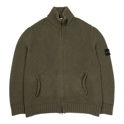 Vintage Stone Island President Knit, Size XL | O/S, Green