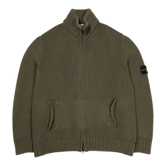 Vintage Stone Island President Knit, Size XL | O/S, Green