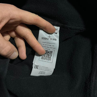 Stone Island Black Pullover Crewneck