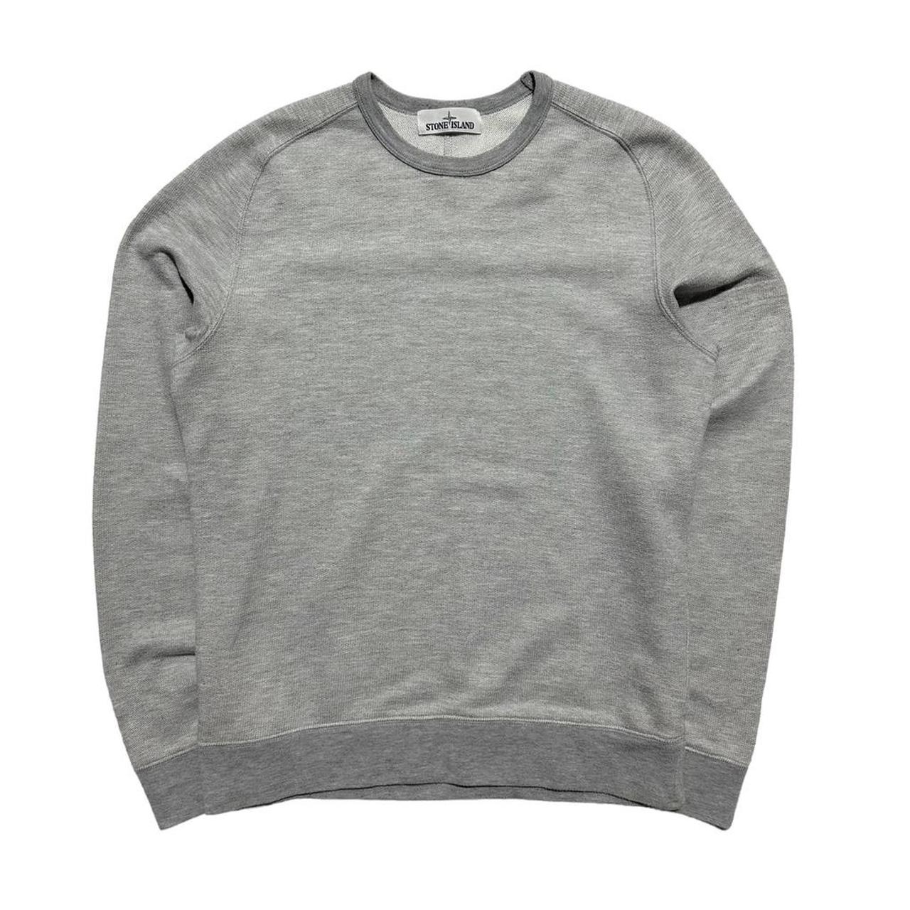 Stone Island No Badge Grey Crewneck