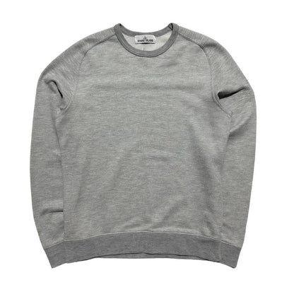Stone Island No Badge Grey Crewneck