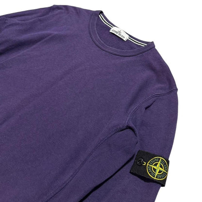 Stone Island Purple Crewneck