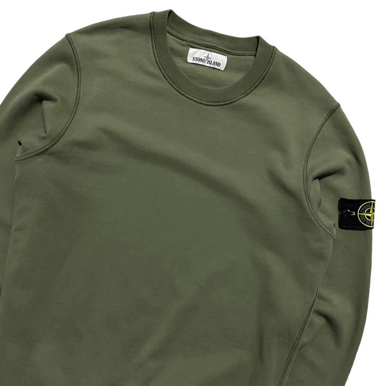 Stone Island Green Pullover Crewneck