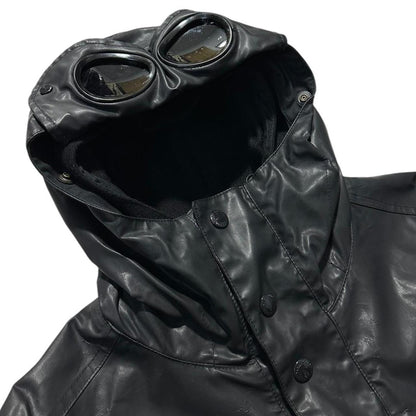 CP Company PVC Black Leather Jacket