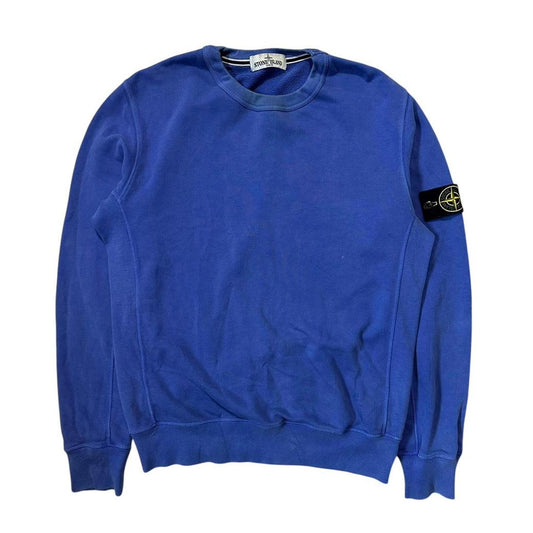 Stone Island Blue Pullover Crewneck