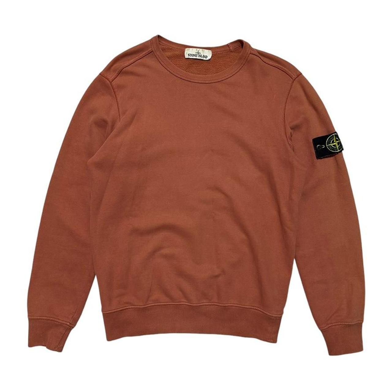 Stone Island Orange Crewneck