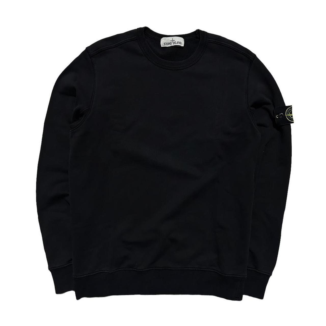 Stone Island Black Pullover Crewneck