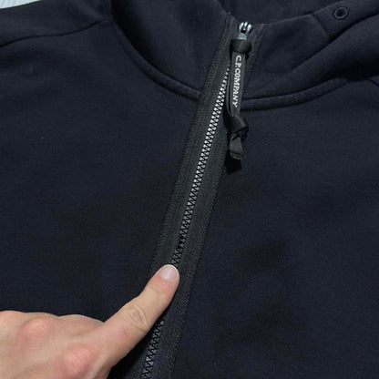 CP Company Full Zip Goggle Hoodie | Medium, Black