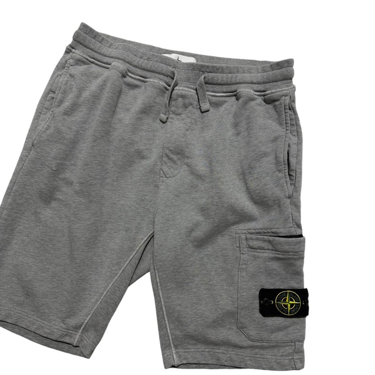 Stone Island Grey Cotton Shorts