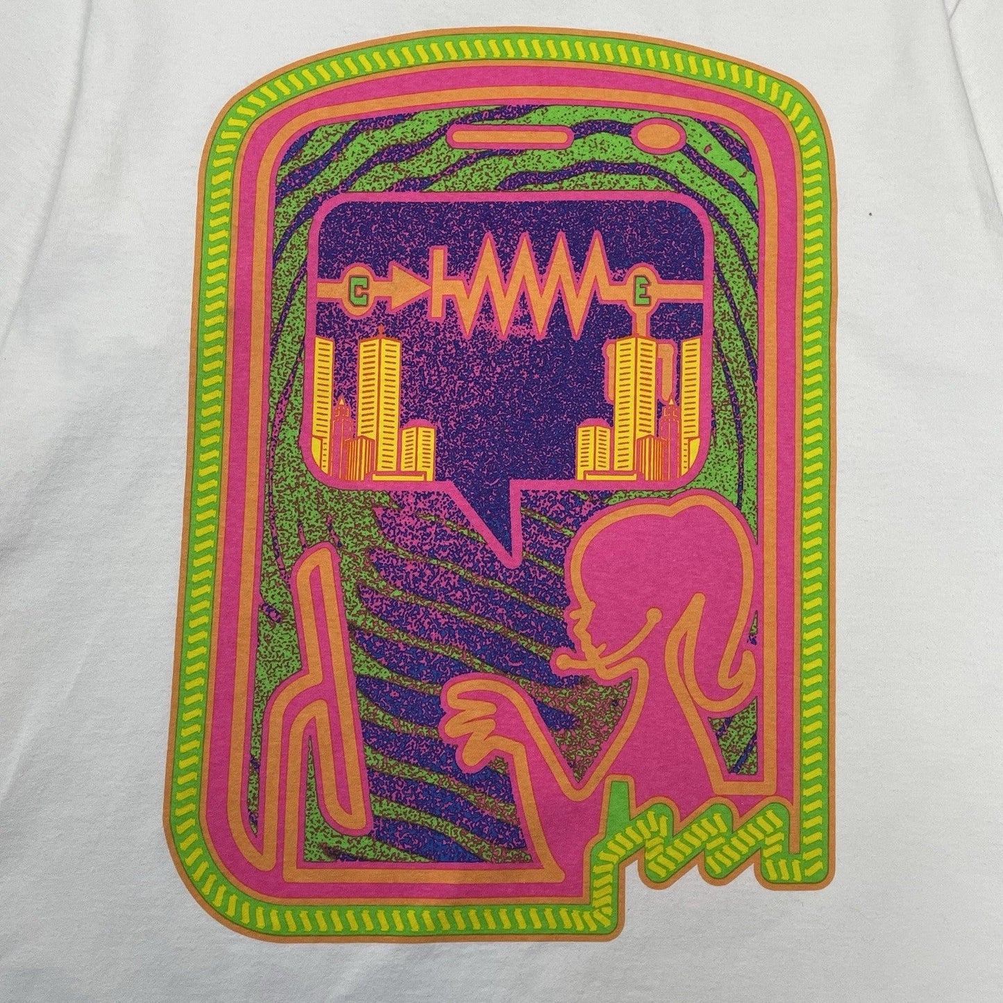Cav Empt Oscillation T-Shirt, Size Medium | O/S, White